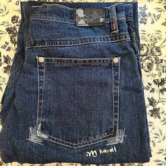 Vintage Makaveli Branded Tupac Shakir Denim Jeans Size 38 - Picture 2 of 10